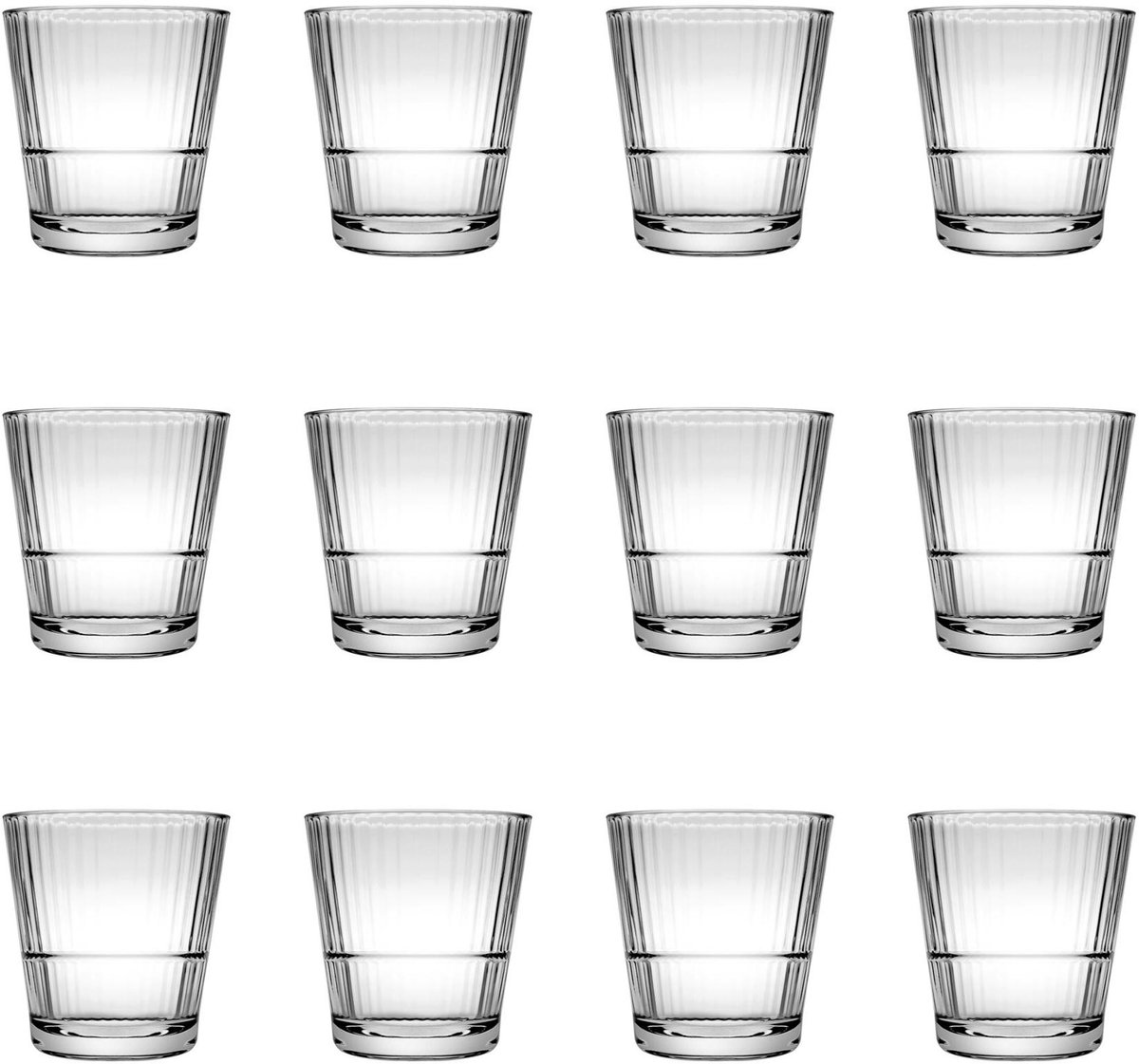 Pasabahce - Grande Sunray - Waterglazen - 12 stuks - 29 cl - Glazen - Waterglas