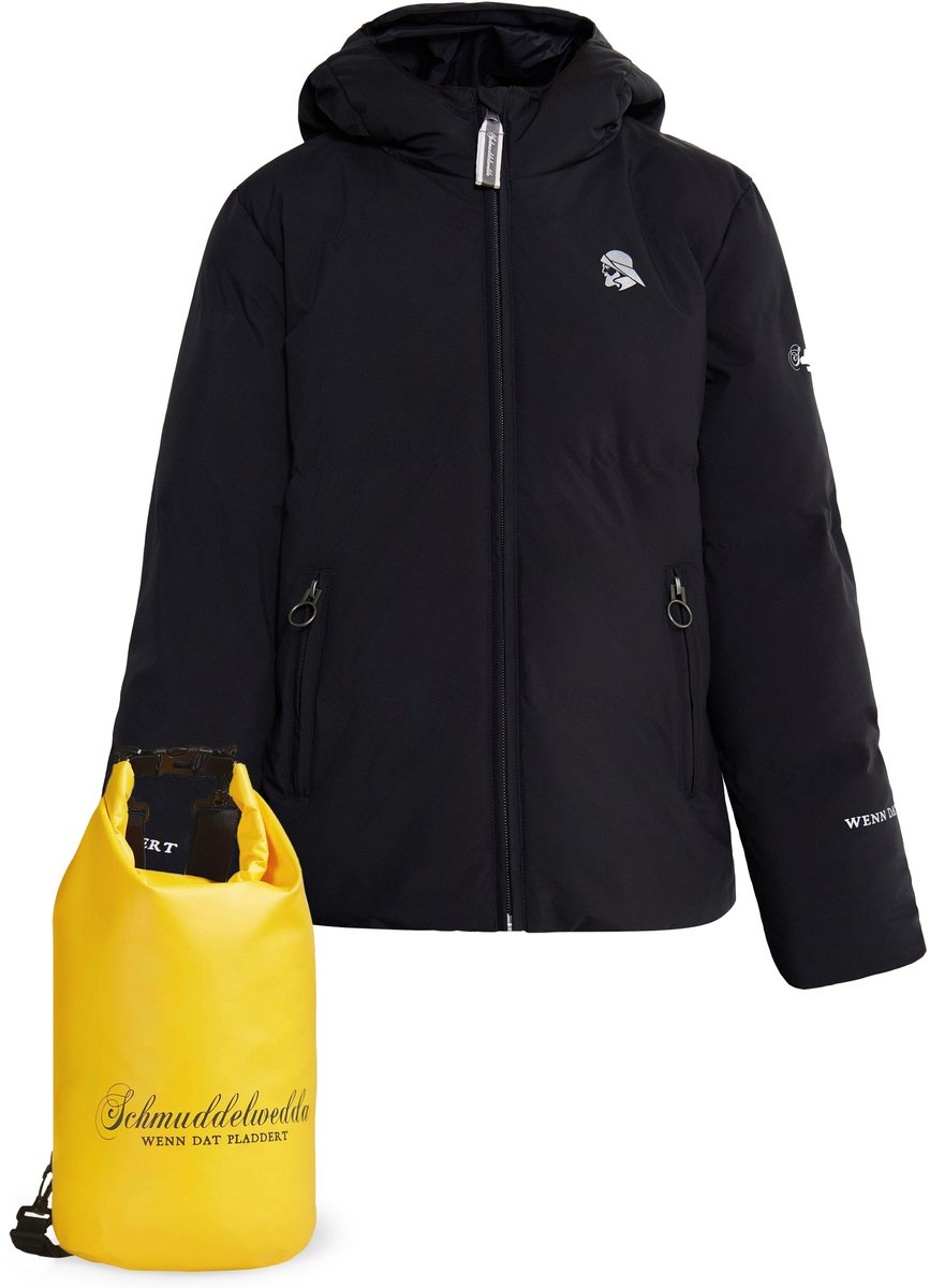 Schmuddelwedda Anorak + Tagesrucksack SET Zwart