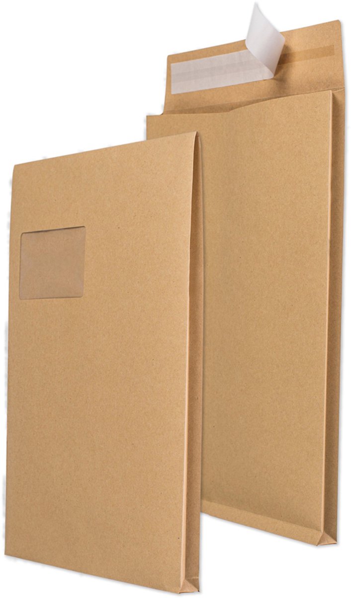 Envelop C4 met venster, wit
