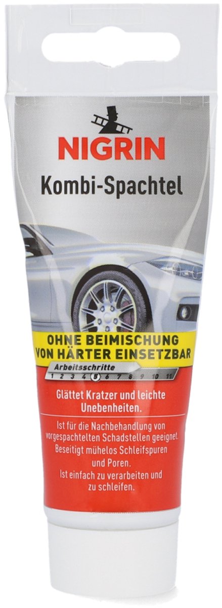 Nigrin Combi-Plamuur 100 g Egaliseerplamuur Reparatieplamuur Plamuurmassa Auto