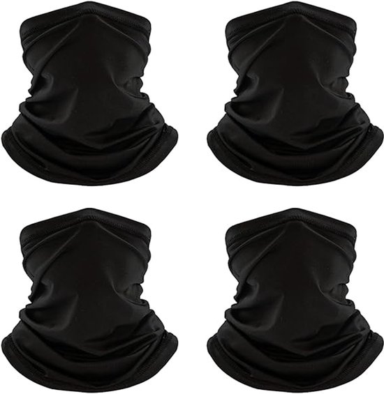 Vitdipy - Multifunctional Nek Warmer - 4 stuks - Mondbescherming Col - Halswarmer - Multiuse Bandana En Col Sjaal in 1 - eschikt voor Wintersport, Wandelen, Fiets - Unisex