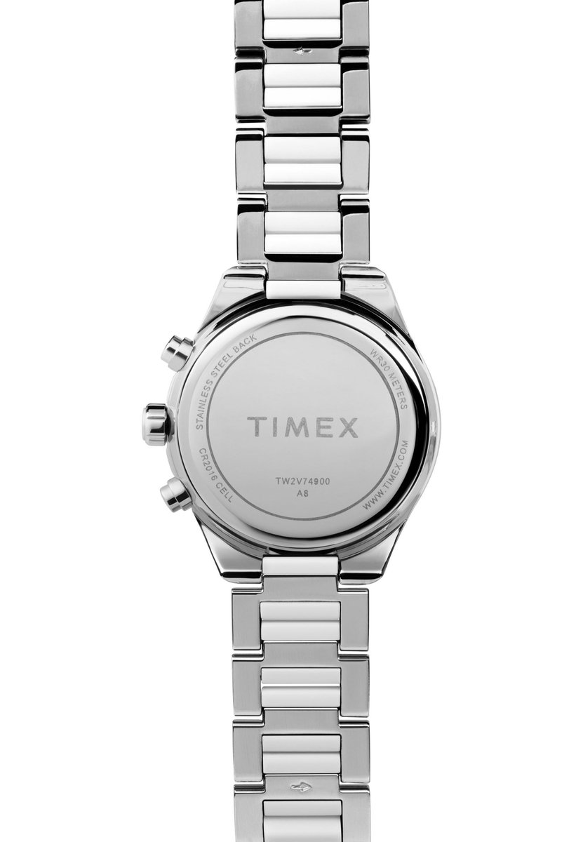 Timex Timex Classic Premium Quartz Analog Chronograph Zilverkleur Case: 100% Alloy| Bracelet: 100% Alloy 38 mm TW2V74700AJ, TW2V74800AJ, TW2V74900AJ, TW2V75000AJ