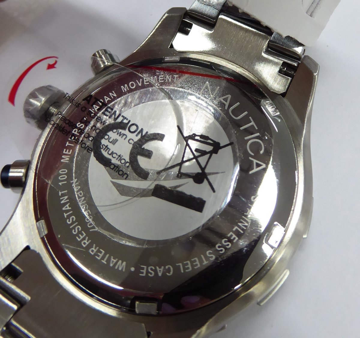 Nautica Nst Analoog Horloge Blauw Case: 100% Stainless Steel | Armband: 100% Stainless Steel 46 mm NAPNSF301, NAPNSF307