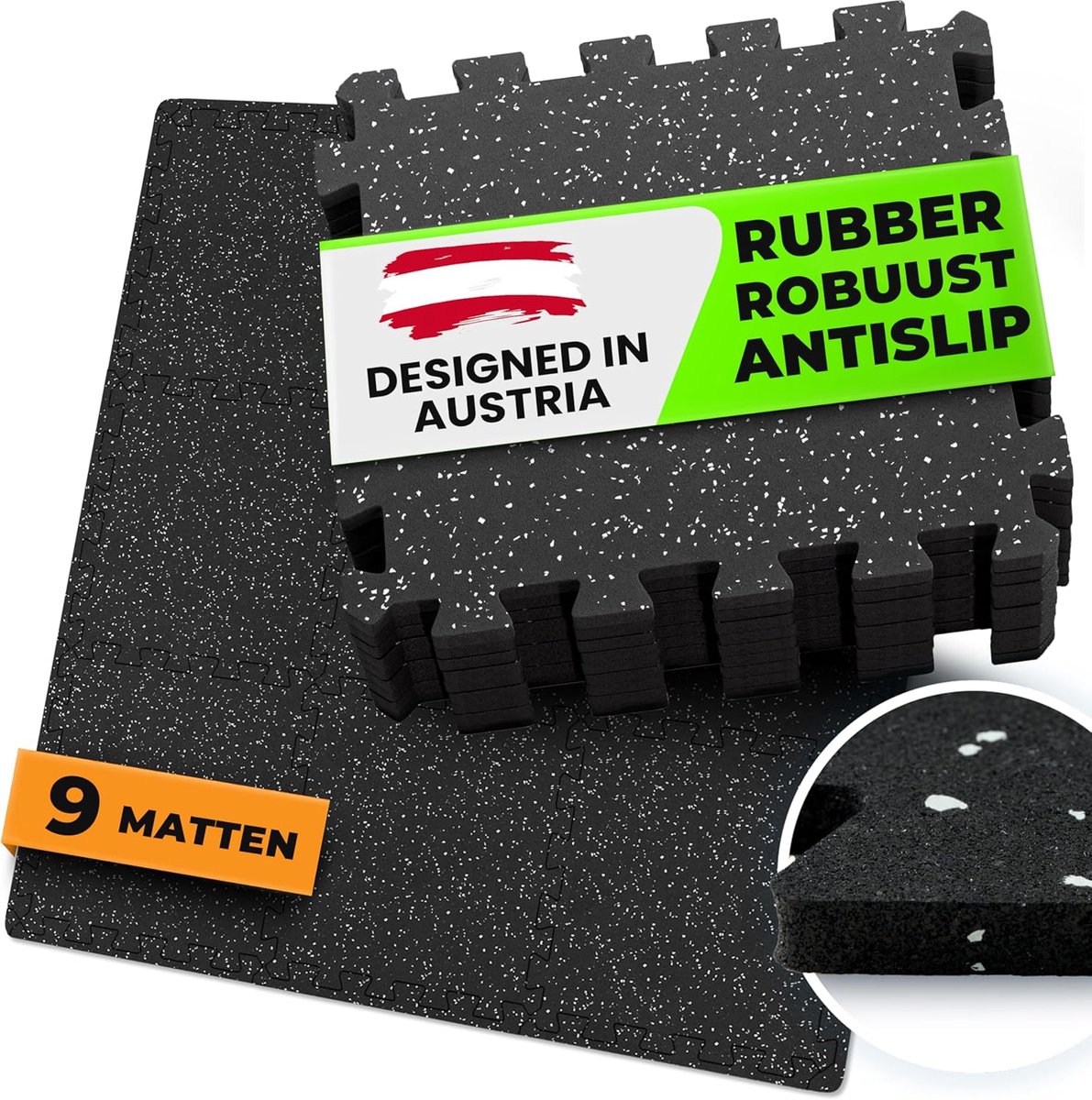 Lexium Anti Trillingsmat Wasmachine - en Wasdroger - Geluidsdempende Antislip Mat - Rubber Mat Trillingsdempers - Trillingsdempers wasmachine – Extra dik - Voetjes wasmachine & droger - Wasmachine demper – Anti trillings - vibratie - dempers pads – A