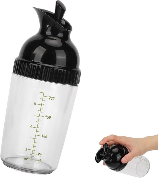 Allecto plus - Saladedressingshaker 200 Ml - Voorkomt Lekkage - Met Deksel - Voor Het