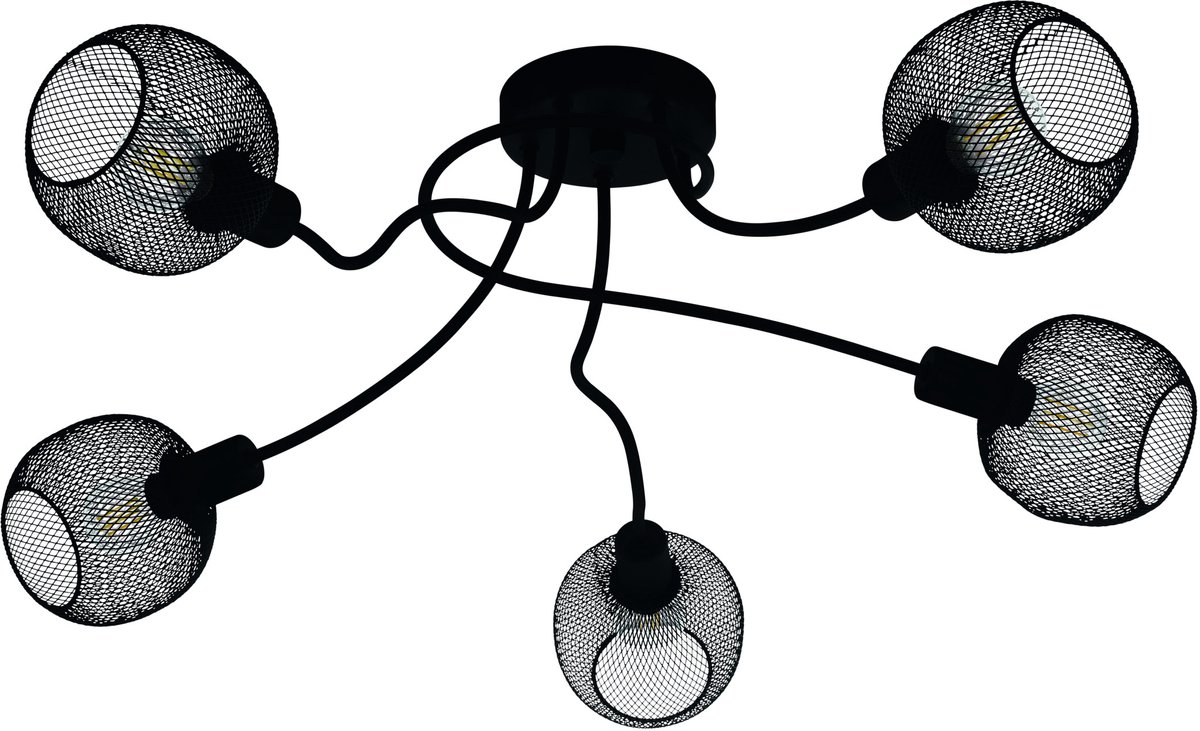 Eglo Wrington 1 Plafondlamp - E14 - Ø 75,5 Cm - Zwart