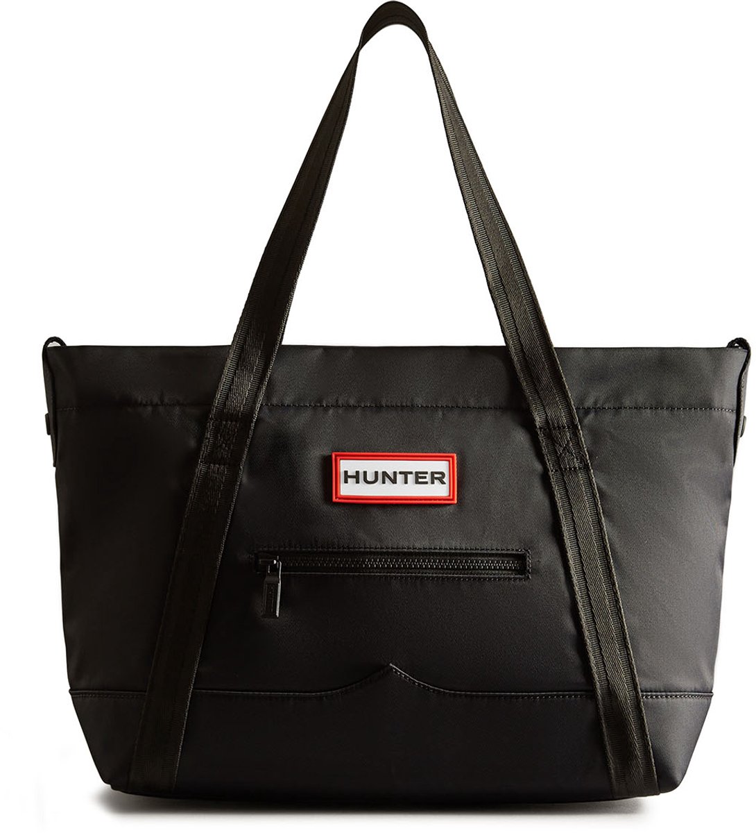 Hunter - Original Midi Topclip Tote Black - Maat ONE