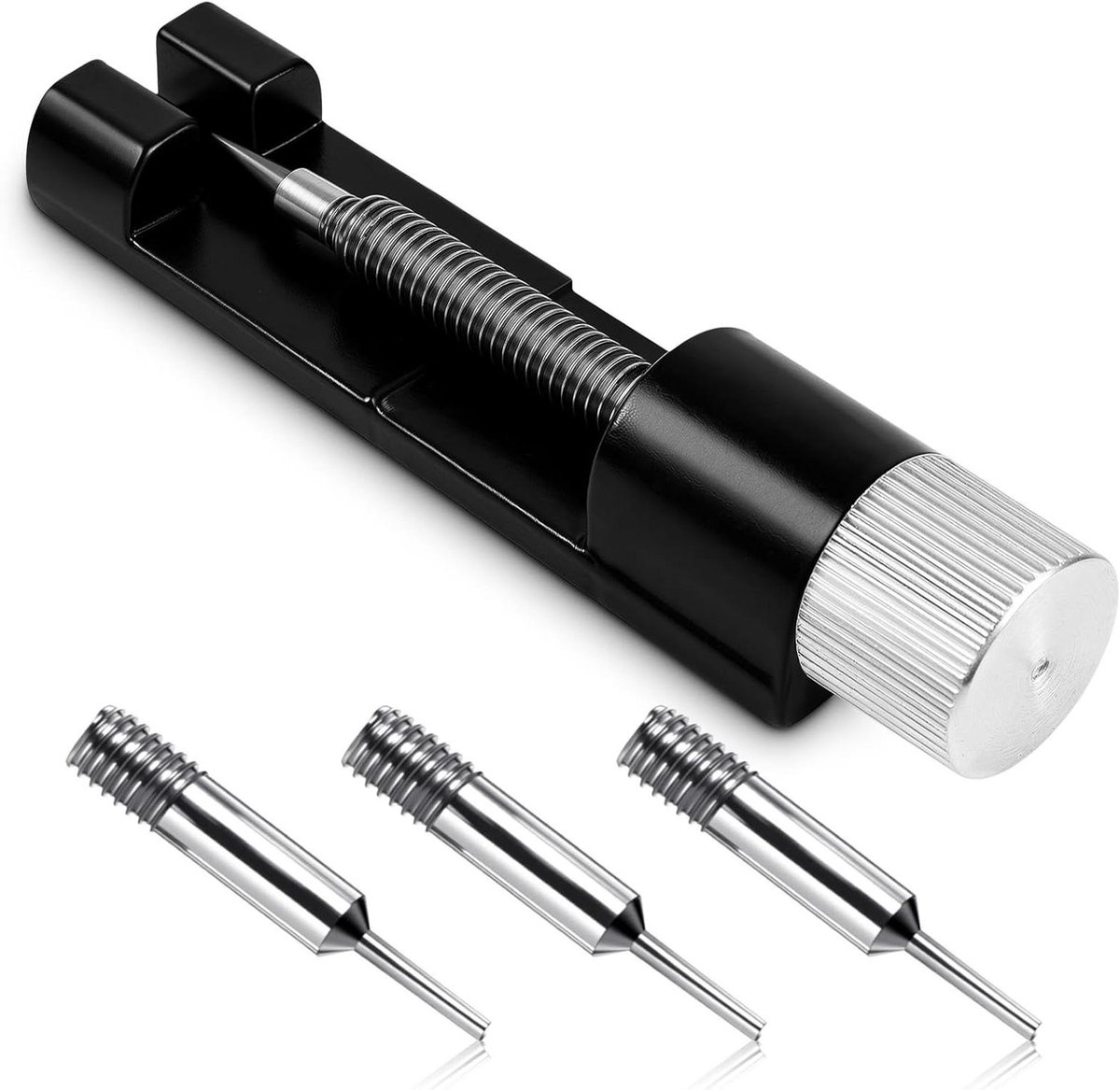 Allecto plus - Gereedschapset voor het afstellen en verwijderen van horlogebanden, inclusief 3 reservepennen - horlogeband reparatieset - universele maatcompatibiliteit