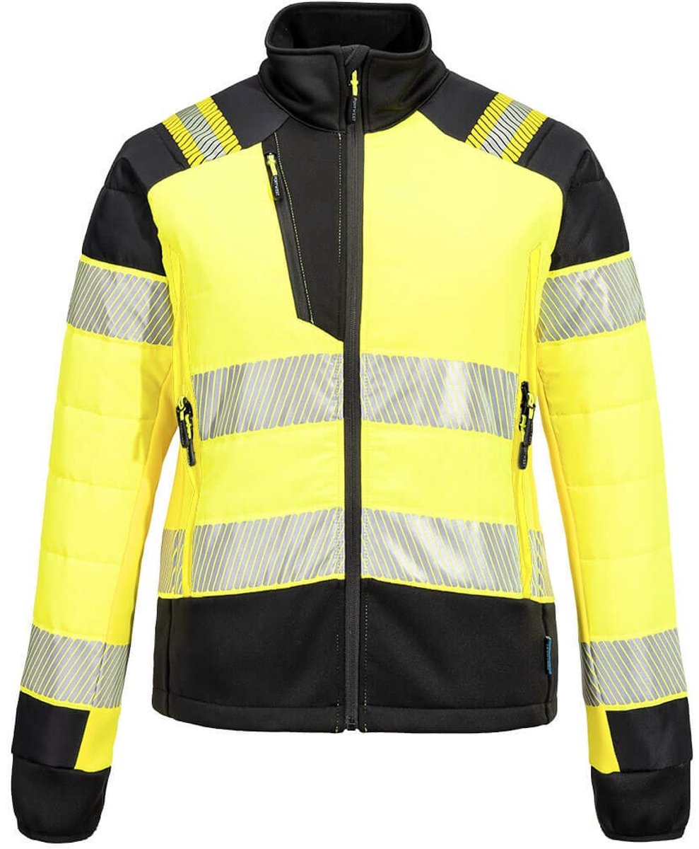 Portwest PW3 Hi-Vis Hybride Baffle Jack voor Dames T171 Zwart