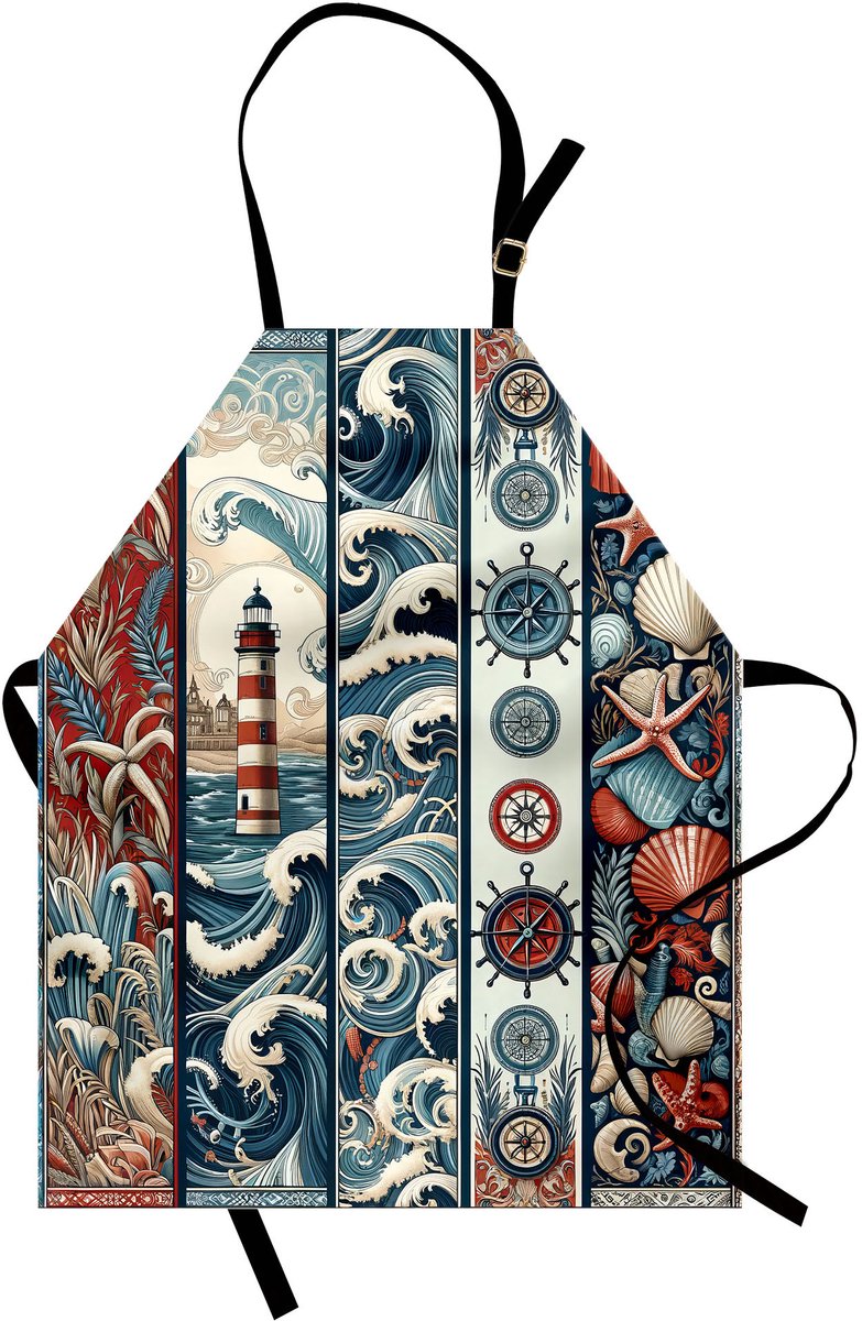 New Bed Nautisch Oceaan Avontuur Vuurtoren Waterdicht Schort voor Dagelijks en Professioneel Gebruik, 78x66cm