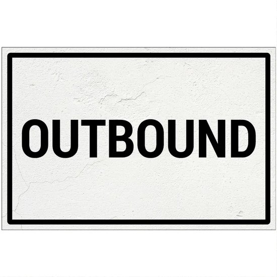 Outbound bord - Sign Again materiaal - 60 x 40 cm | bol