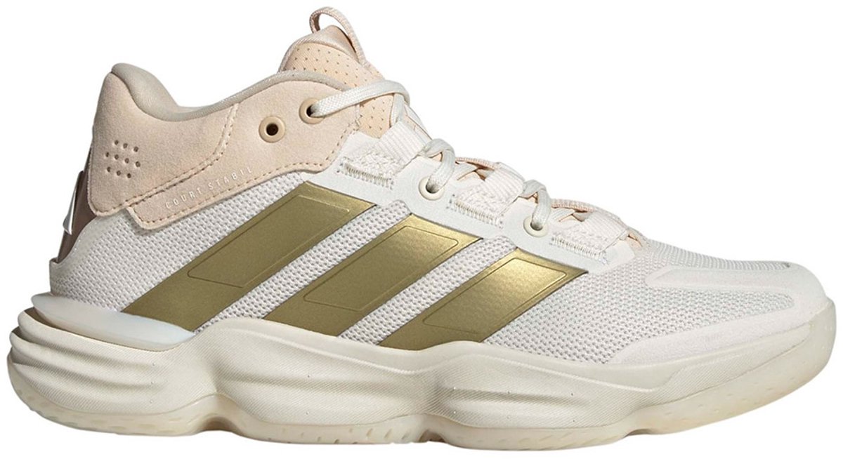 Adidas Court Stabil Indoor Sportschoenen Voor Dames 1/3 Vrouw Goud