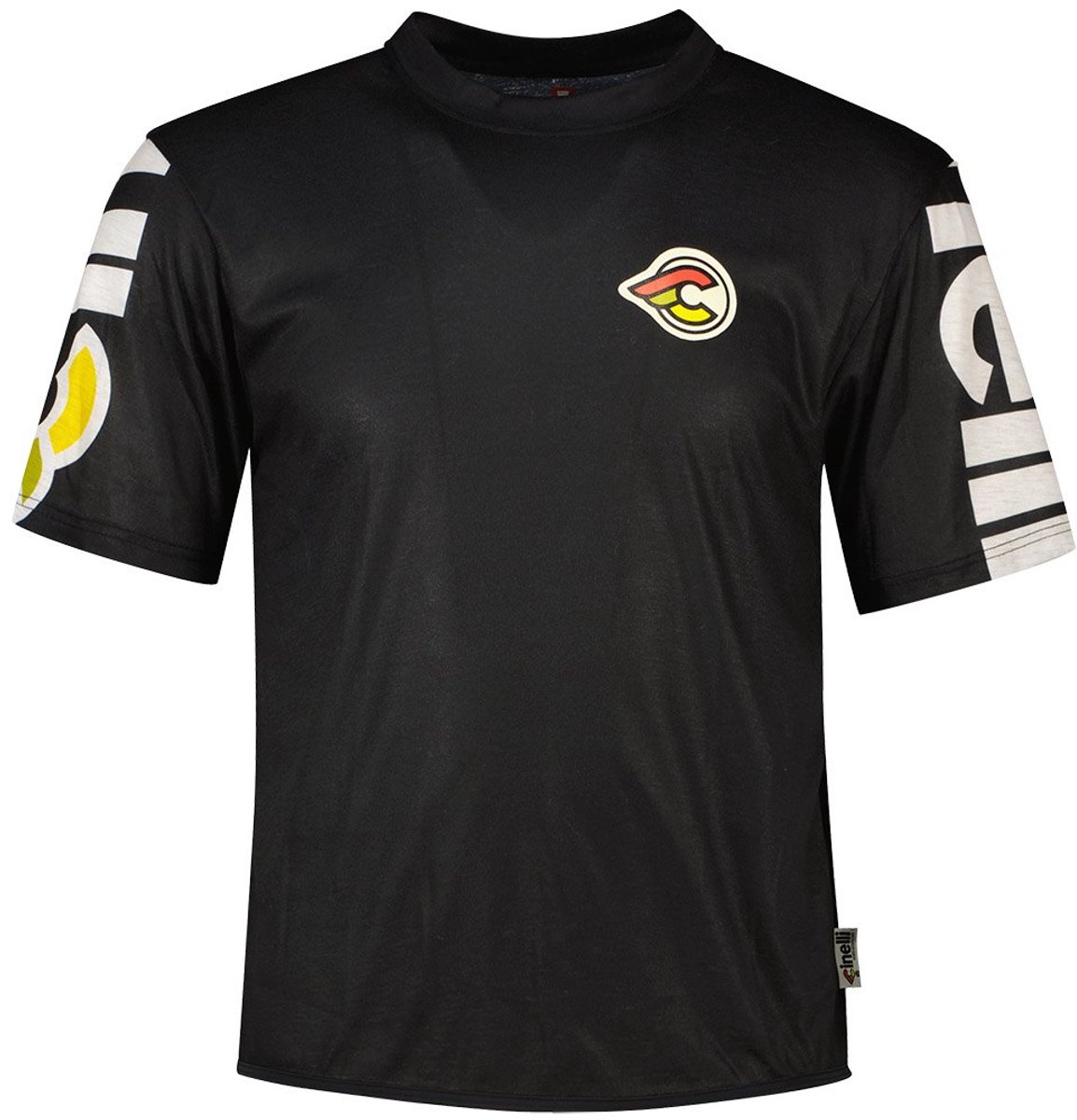 Cinelli Gravel Tech T-shirt Met Korte Mouwen Zwart S Man
