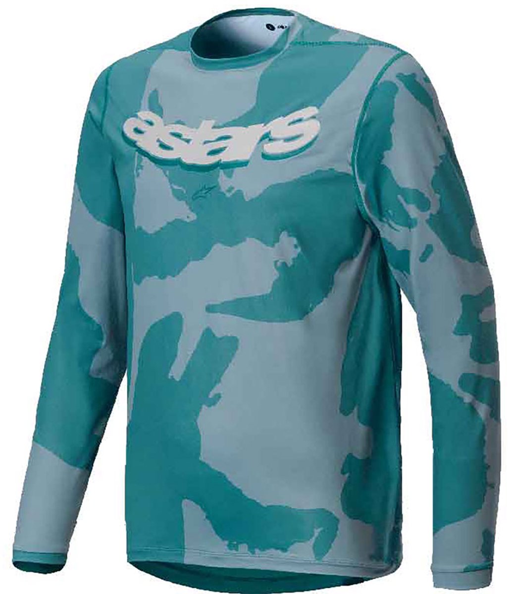 Alpinestars Bicycle A-dura Hollow Camo Langarm Enduro Trui Groen,Blauw 9-10 Years Jongens,Meisjes