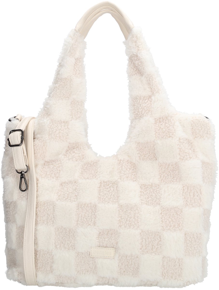 Beagles Foz Shopper - Crossbody - Handtas - Schoudertas - Teddy - Tote Bag - Dames Tas - Crème