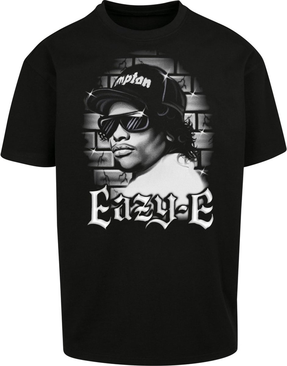 Mister Tee Eazy-E Paintbrush Oversize Heren T-shirt 4XL Zwart