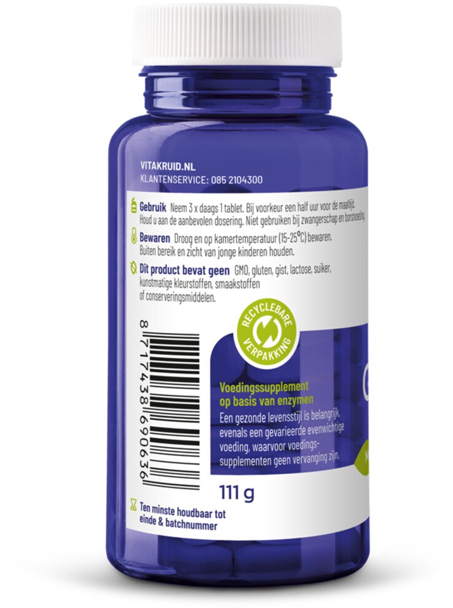 Vitakruid - Glutazyme - 2 x 90 tabletten - Voordeelverpakking