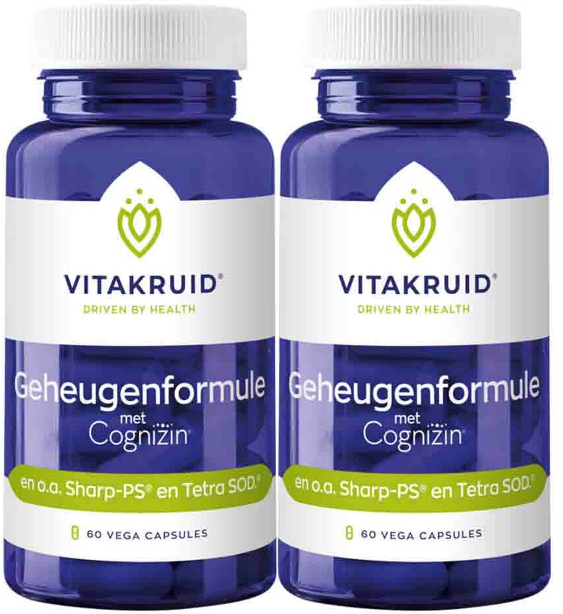 Vitakruid - Geheugenformule - 2 x 60 vegancapsules - Voordeelverpakking
