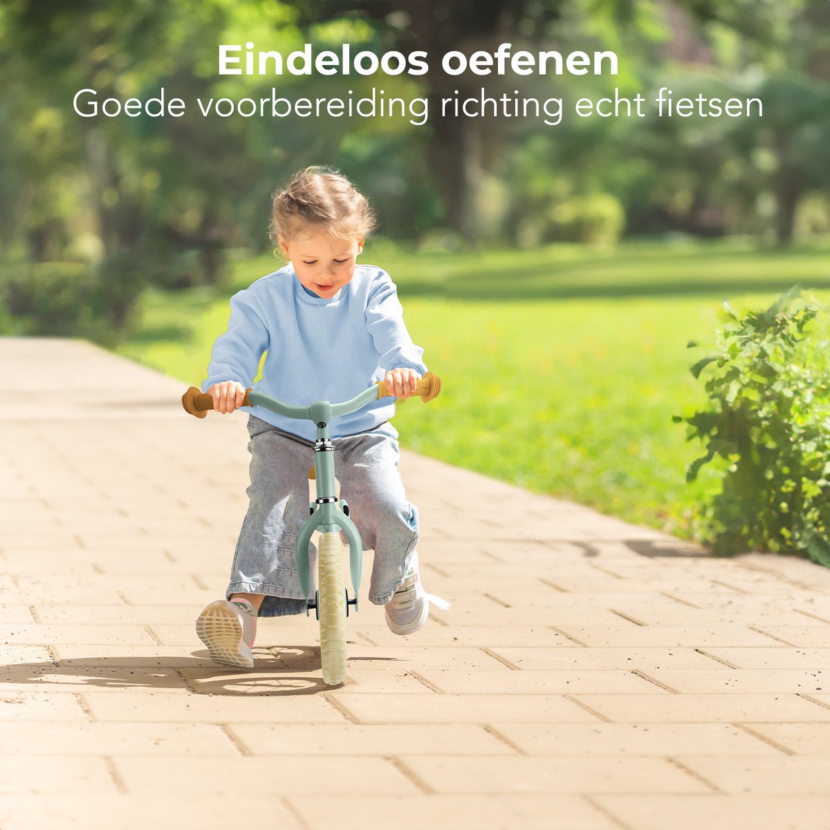 LifeGoods Loopfiets - Speelgoed 2 jaar en ouder - Jongens en Meisjes - Balance Bike - Loopfietsje - Mintgroen — afbeelding 3