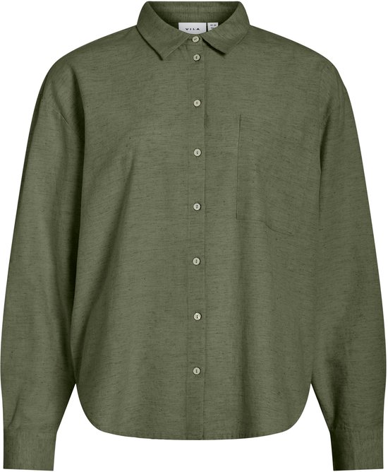 VILA - VIPRISILLA L/S LOOSE SHIRT - NOOS - Dames - Blouses