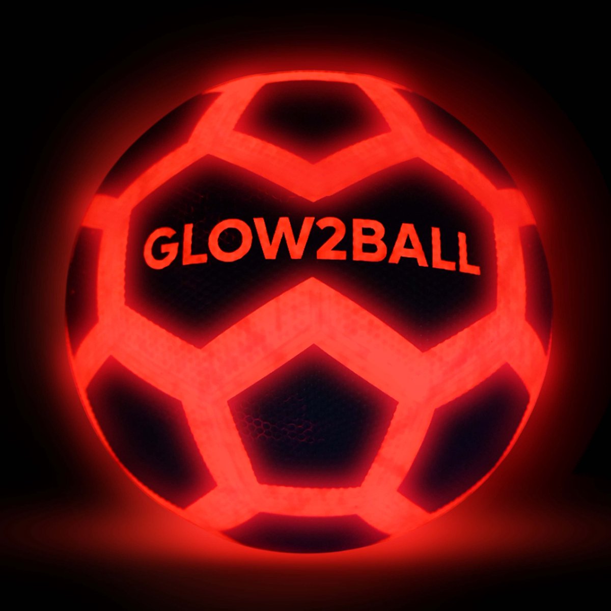 Glow2ball Lichtgevende Voetbal - Led voetbal - Voetbal - Voetbal trainingsmatriaal - Voetbal spullen - Glow in the Dark - Maat 5