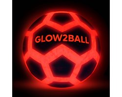 Glow2ball Lichtgevende Voetbal - Led voetbal - Voetbal - Voetbal trainingsmatriaal - Voetbal spullen - Glow in the Dark - Maat 5
