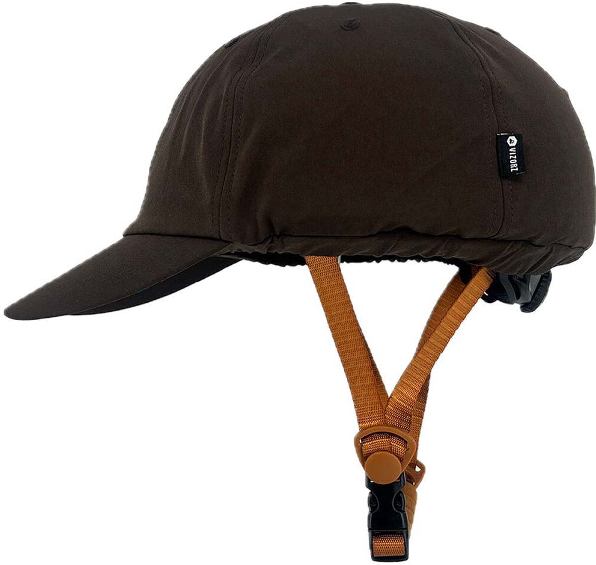 Vizorz SwitchCap fietshelm - Brown base cap
