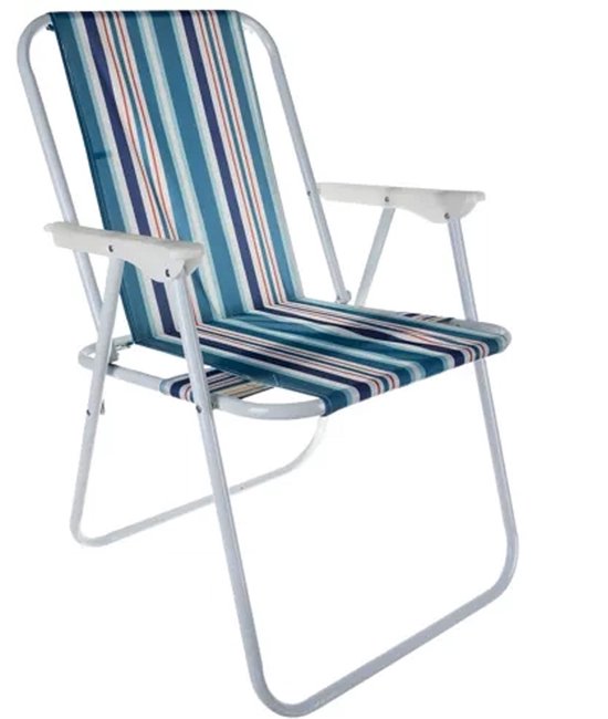Trizand Klapstoel - multi - 50 x 43 x 75 cm - tot 100 kilo - opvouwbaar - visstoel/campingstoel