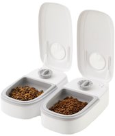 Automatische voederdispenser, 350 ml x 2 voederautomaat, maaltijden