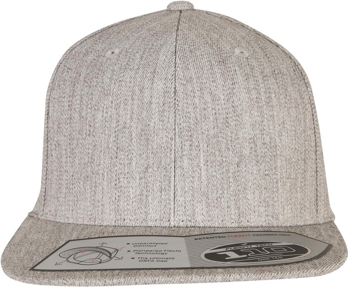 Flexfit - 110 Fitted Snapback Pet - Grijs