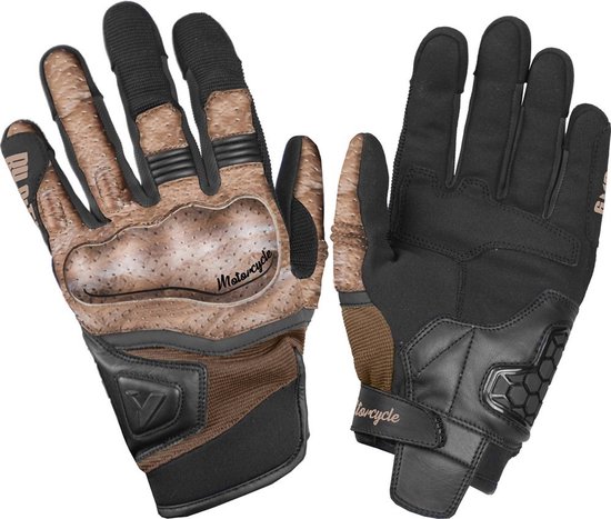 By City Motorrad-Handschuhe Tokio Gloves Black/Brown-M