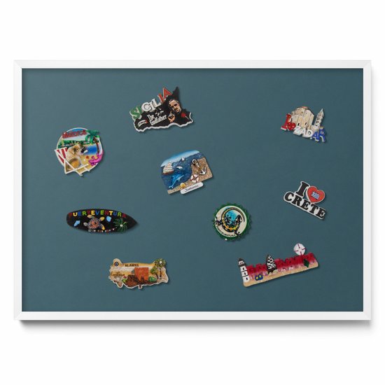 Magnetisch Bord - Magnetisch memobord 80x50 cm van staal - Ideaal voor
