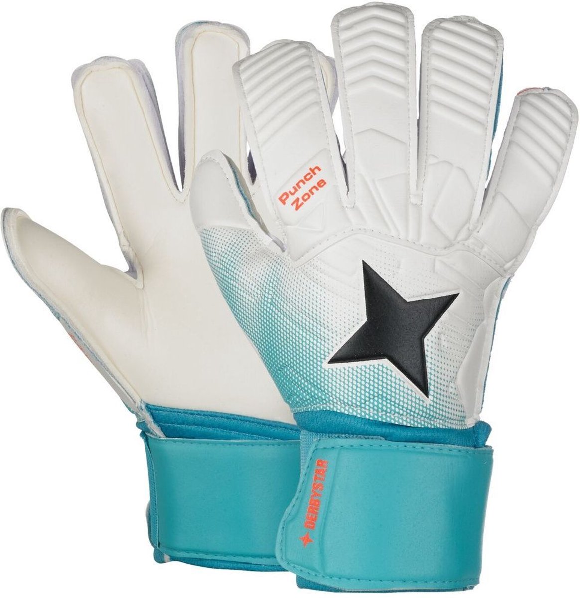 Derbystar Torwarthandschuhe Attack Xp19 502003 Weiss/Tuerkis/Schwarz-3