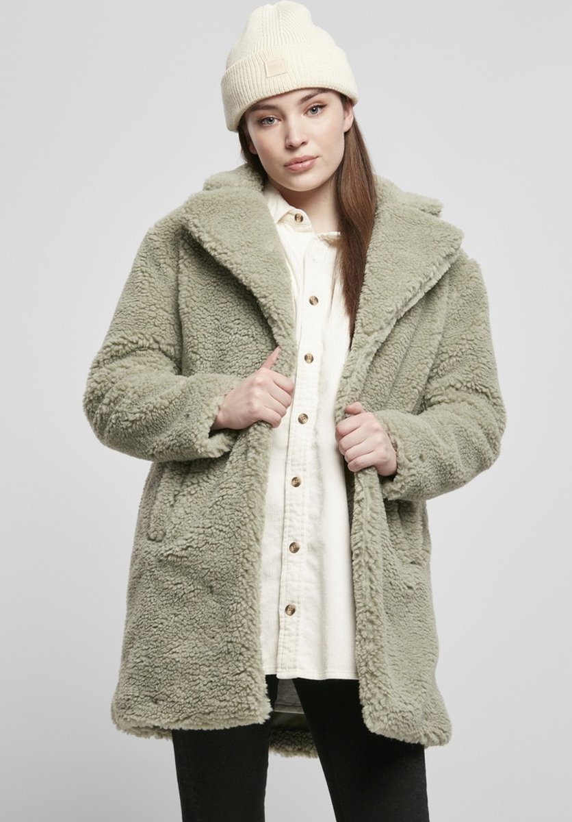 Urban Classics Oversized Sherpa Jas 4XL Groen