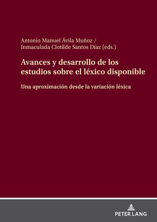 Avances y desarrollo de los estudios sobre el léxico dispon ... - cover