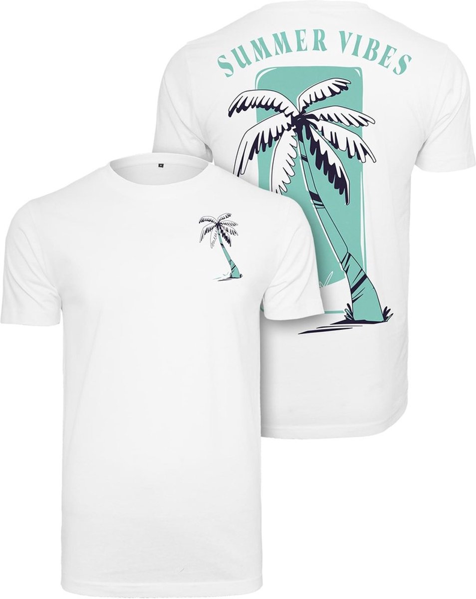 Mister Tee Summer Vibes Heren T-shirt 5XL Wit