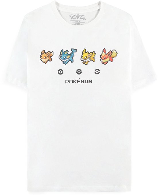 Pokémon - Eeveelutions Dames T-shirt - 2XL - Wit
