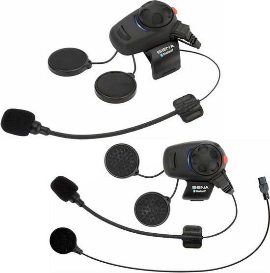 Sena Smh5 Met Universele Microfoonset Dual Pack Intercom Zwart