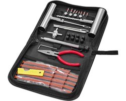 JeiibrZui 46-stukken snelle reparatieset voor lekke banden, zware professionele bandenplugset met laag-temperatuur lijm, voor auto/motorfiets/e-bike