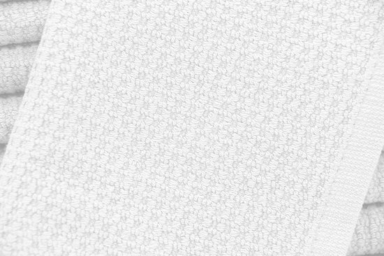 Set de 10 petites serviettes durables 30 x 50 cm avec boucle de suspension et motif gaufré