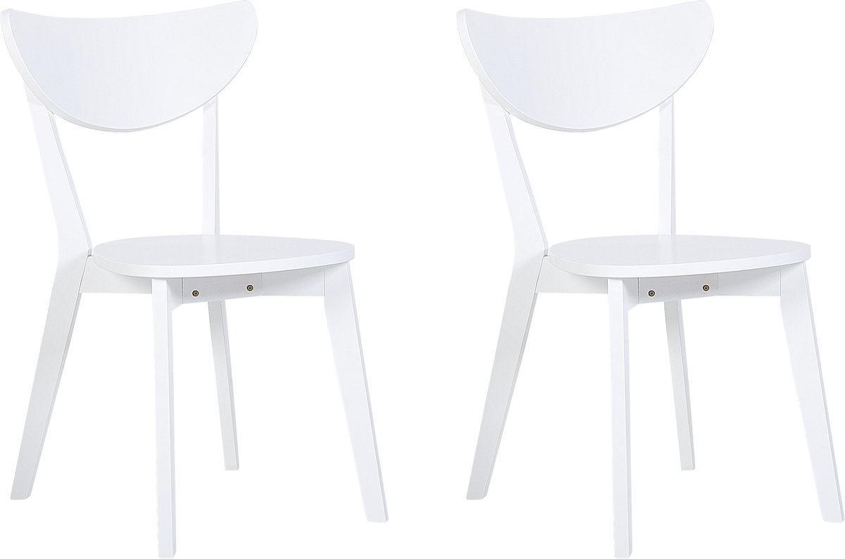 ROXBY - Eetkamerstoel - Wit - MDF