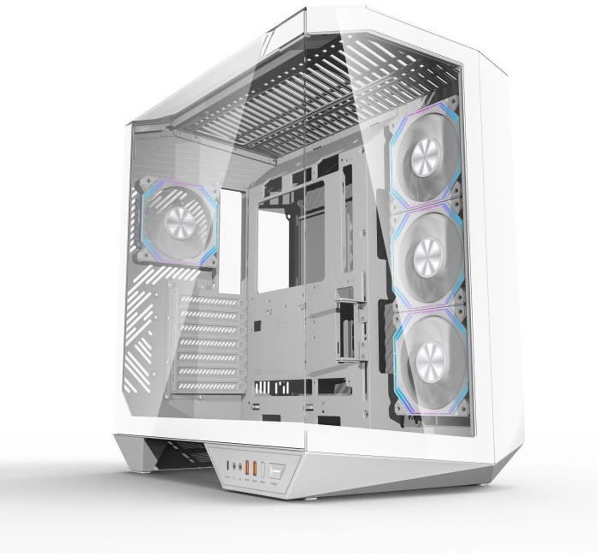 Behuizing zonder voeding - Kubus - ATX-formaat - DARKFLASH DY470 - Wit