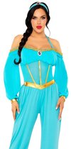 Leg Avenue - Desert Princess Halter Jumpsuit Kostuum - M - Turquoise