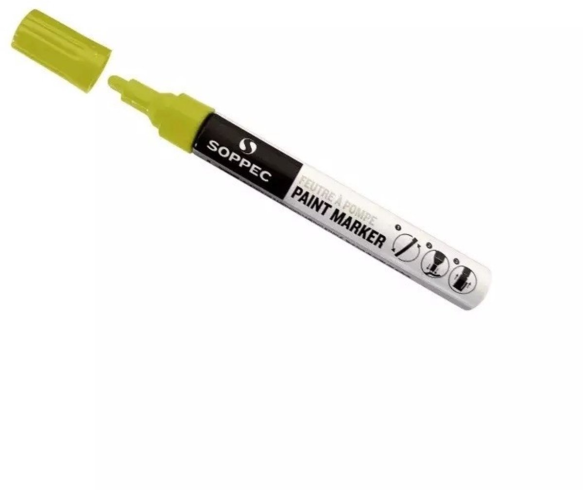 SOPPEC Verf Markeerstift Geel