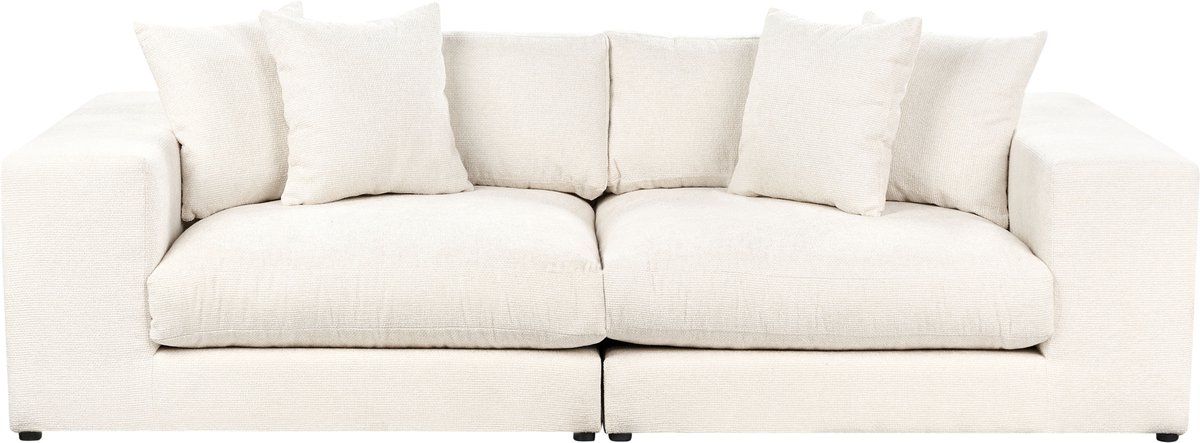GLORVIKA II - Driezitsbank - Gebroken wit - Polyester