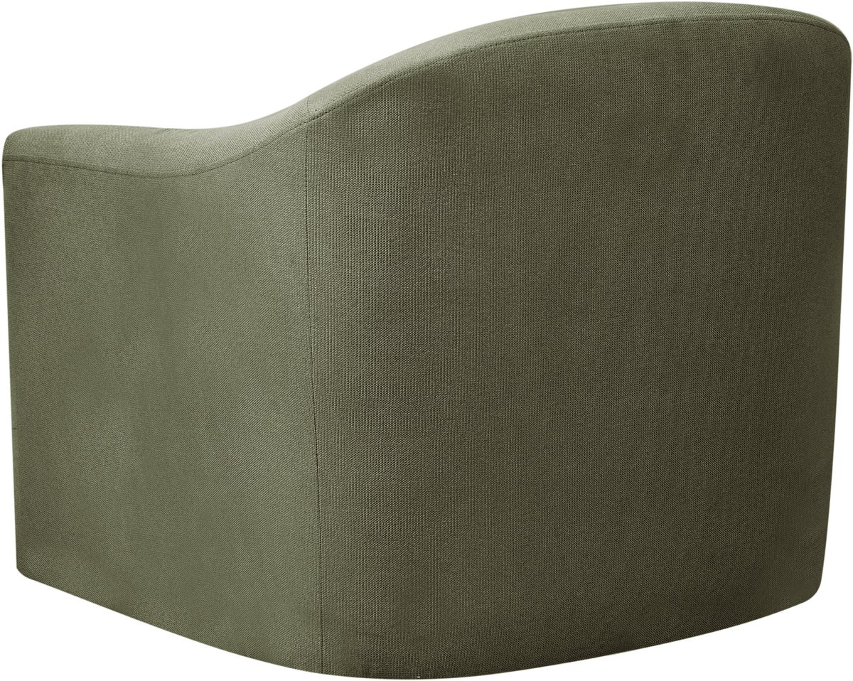 Afbeelding 2 van BELIANI MAGNOR Fauteuil Donkergroen Polyester Retrostijl