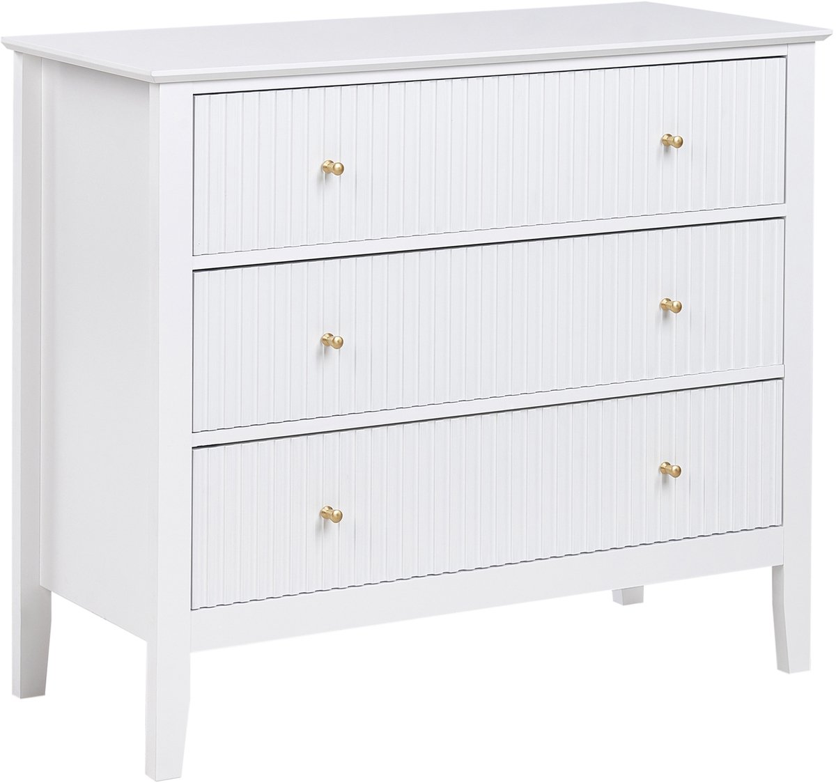 ASSISI - Dressoir 3 lades - Wit - MDF