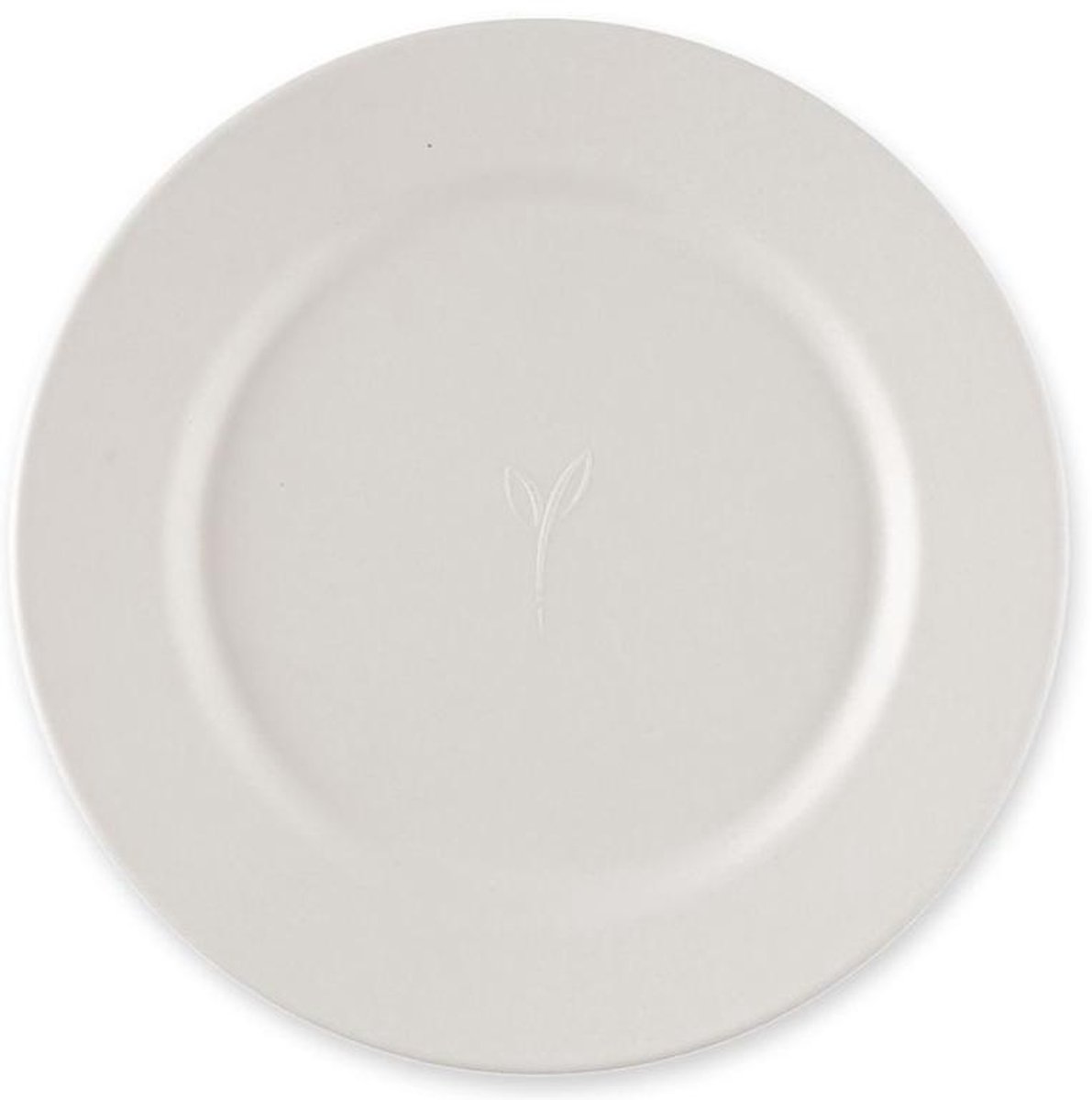 NATURE Star suikerriet borden rond 230mm wit, 50 stuks