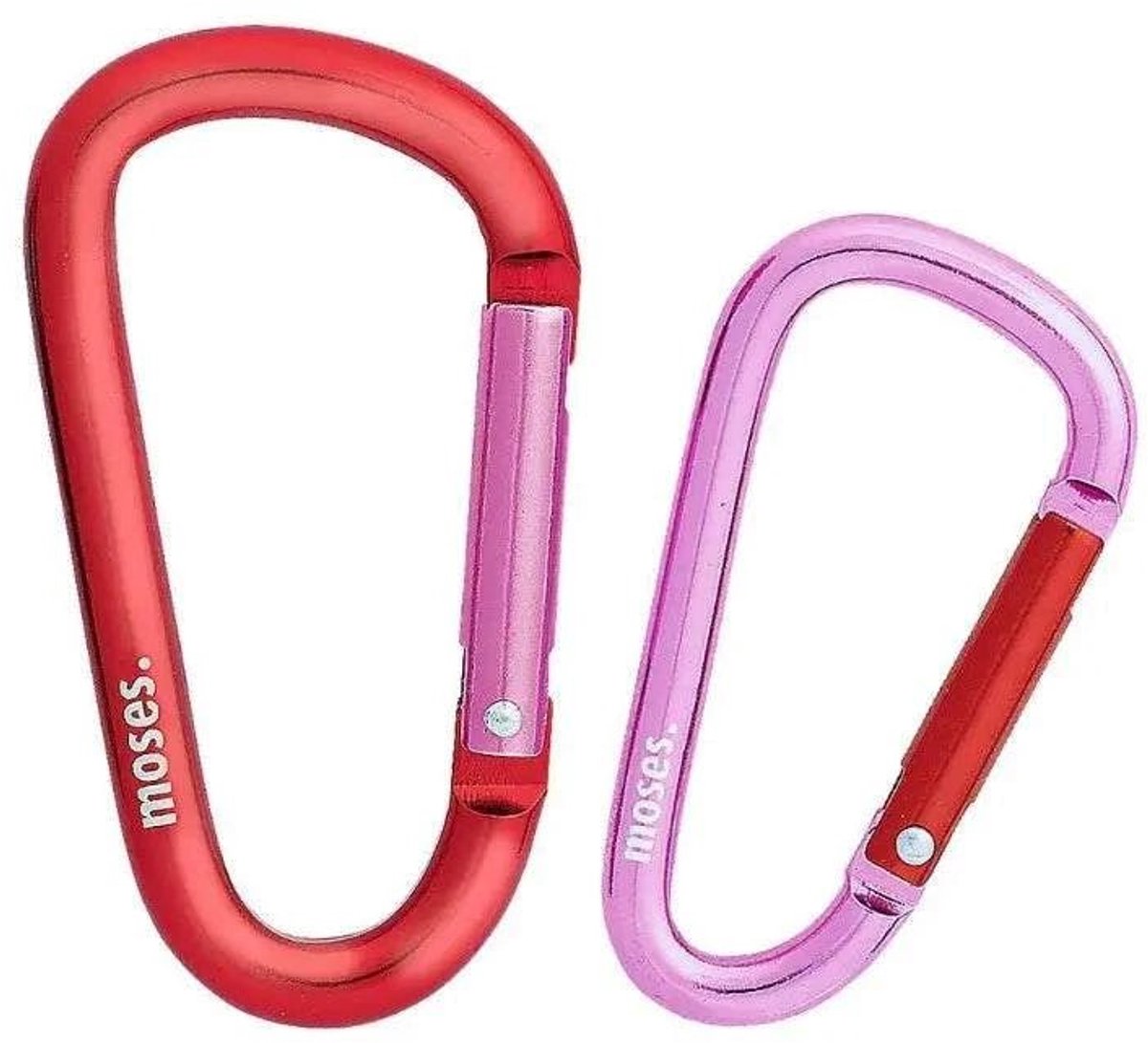 Reisset Karabijnhaken Rood/Roze - Karabijnhaak