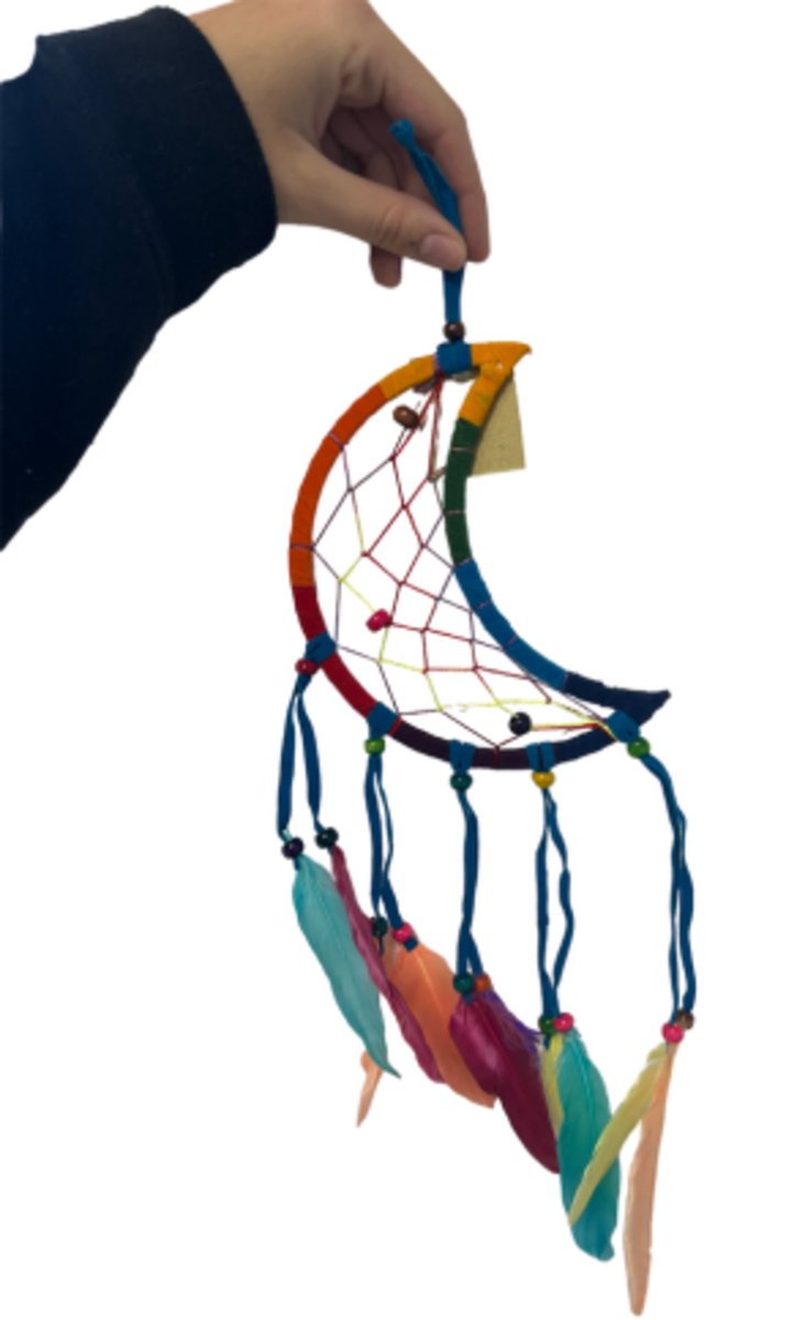 Dromenvanger rainbow maan 16 cm
